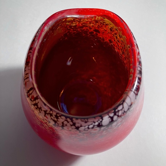 ZELLIQUE STUDIO Magma Vase / Unique VINTAGE AMERICAN ART GLASS / Slight Defects - Picture 6 of 16